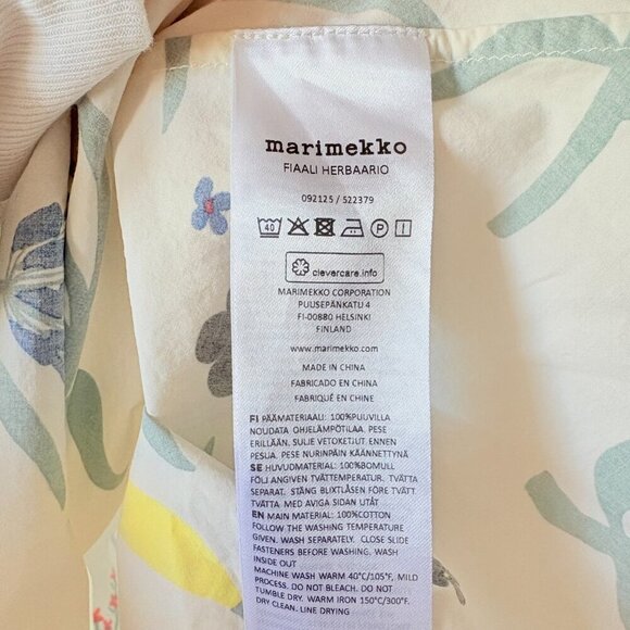 Marimekko Fiaali Herbaario Cotton Poplin Floral Dress Size 34/4 - Picture 15 of 15